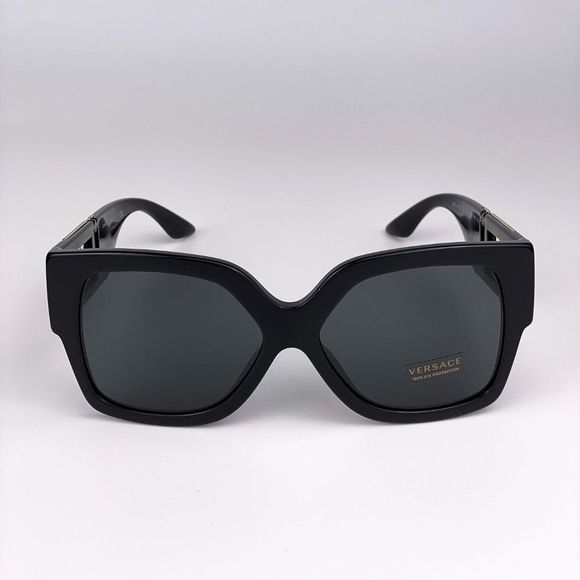  Versace Greca VE4402 GB1/87 Sunglasses Black Square Oversized Women main image 11
